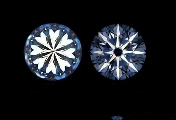 八心八箭切割钻石剖面